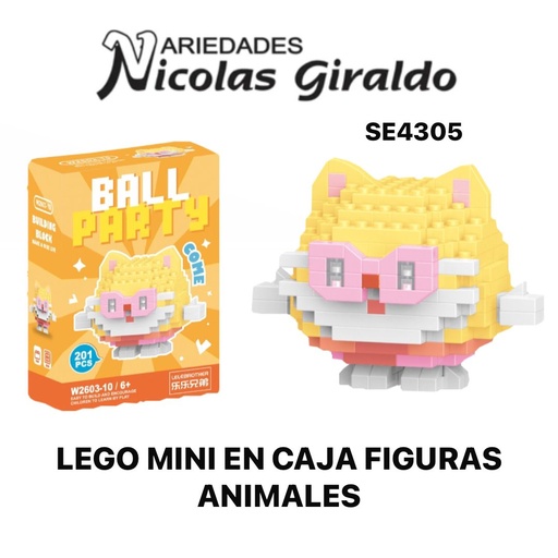 [SE4305] Lego mini en caja figuras animales 