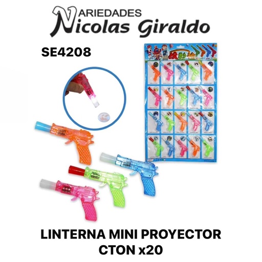 [SE4208] Linterna mini proyector cton x20