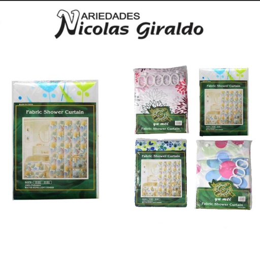 [CNG-002] Cortina baño fina estuche verde