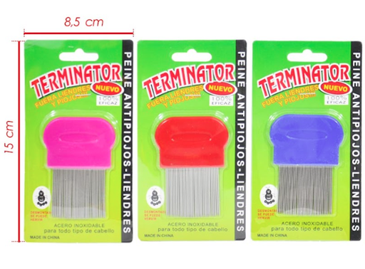 [CNG-059-P] Peine piojo metalico 