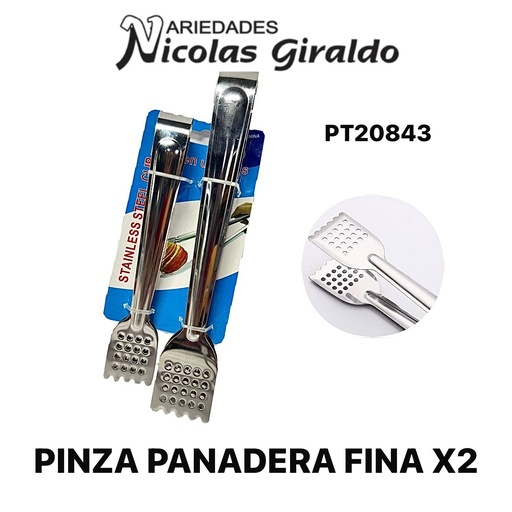 [PT20843] Pinza panadera fina x2