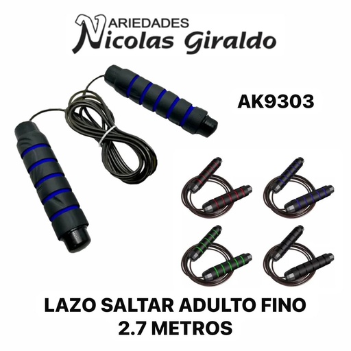 [AK9303] Lazo saltar adulto fino 2.7 metros 