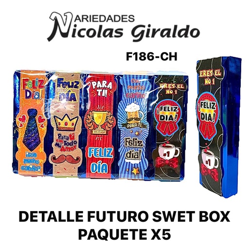 [F186-CH] Detalle futuro swet box paquete x5 