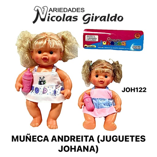 [JOH122] Muñeca andreita (juguetes johana)  
