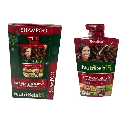 [21500011] Shampoo nutribela pro hialuronico (rojo) sobre x12 