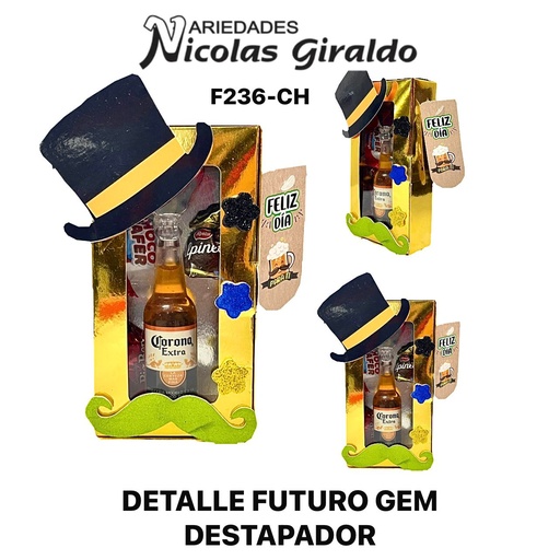 [F236-CH] Detelle futuro gem destapador
