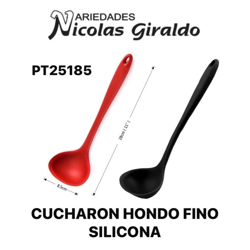 [PT25185] Cucharon hondo fino silicona 