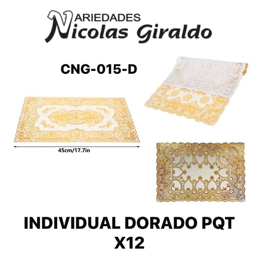 [CNG-015] Individual dorado pqt x12  