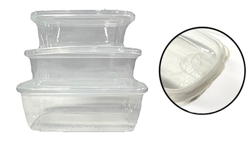 [PRH-041-MX] Coca rectangular con valvula x3 praktiplas 