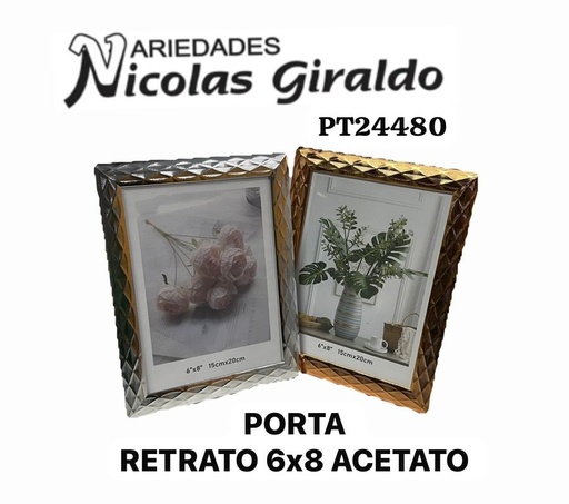 [PT24480] Porta retrato 6x8 acetato 
