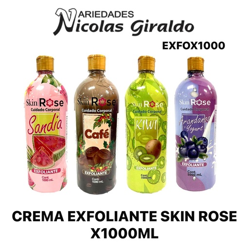 [EXFOX1000] Crema exfoliante skin rose x1000 ml   