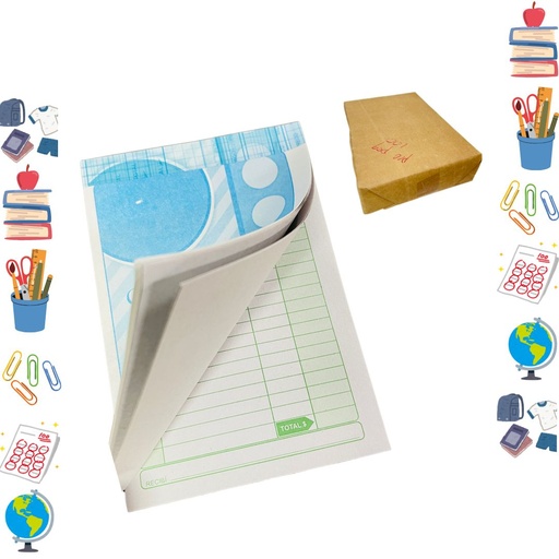 [61022] Talonario periodico pequeño sencillo pqt x100