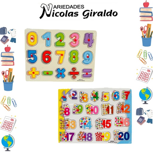 [PT18260] Didactico madera abecedario para encajar 