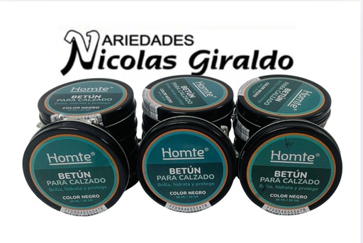 [2D-HMT173] Betun chino homte #2 30g negro paquete x12   