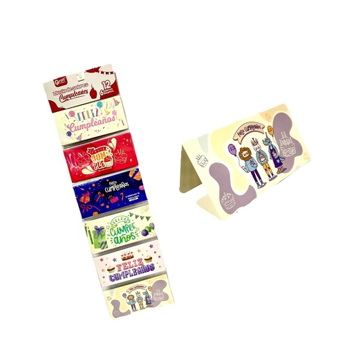 [GR522-FC] Lluvia sobre graficolors x12 cumpleaños