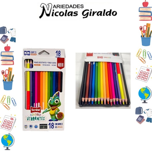 [C30218268] Color scribe unipunta x18