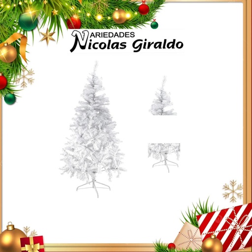 [MD-22] ARBOL NAVIDEÑO BLANCO X1.50 CM 