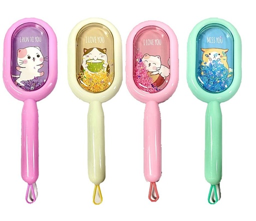 [PTQ1407] Cepillo peinar infantil figuras ovalado