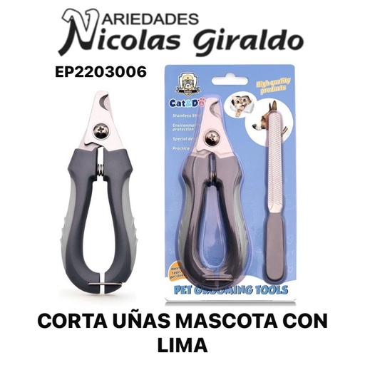 [EP2203006] Corta uñas mascota con lima 