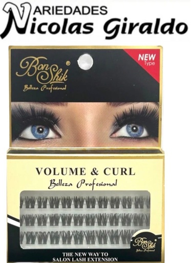 [BS-9008] Pestaña bonshik efecto ruso