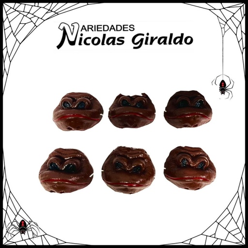[H-301-N] Nariz halloween caucho gorila PQT X12 