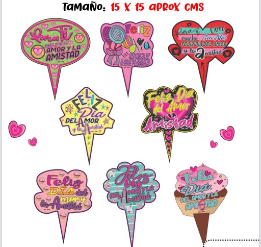 [111040] Pin piropos cariñitos x10 amor y amistad