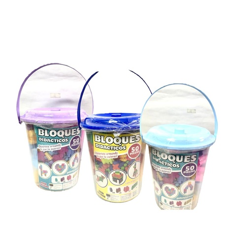 [100656] Armatodo balde x50 piezas grande proyecciones