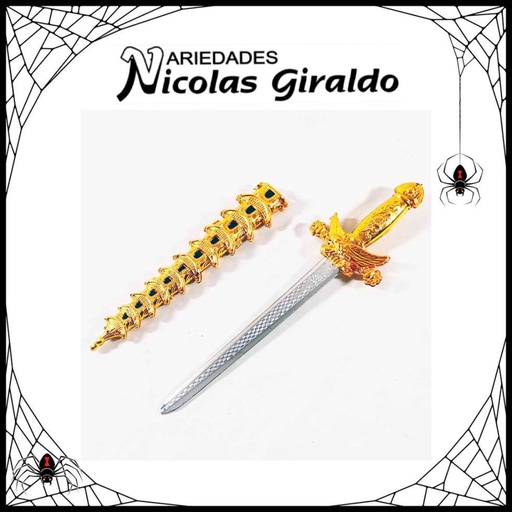 [YN-1640] Espada halloween dorada mediana