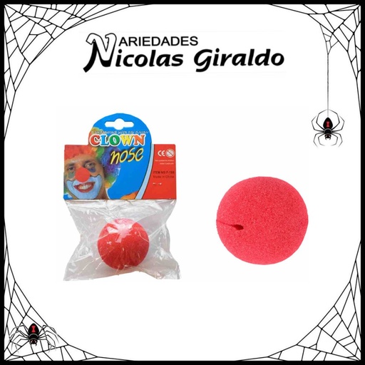 [YN-120] Nariz halloween payaso espuma PQT X12 