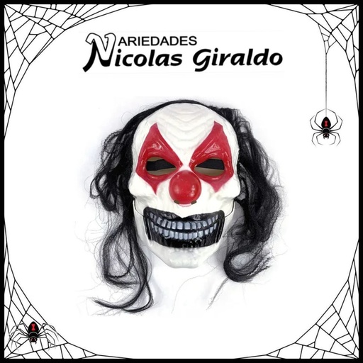 [IF3958] Mascara halloween payaso pelo mandibula 