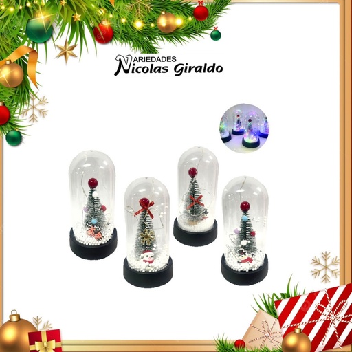 [T102] URNA DECORATIVA NAVIDEÑA LUZ PEQUEÑA 
