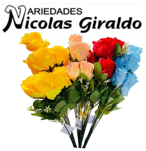 [PTF1040] Flor ramo grande x9 