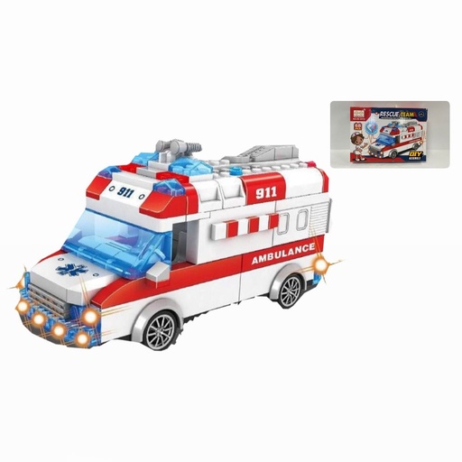 [89-201B] Carro lego rescate x68 piezas 