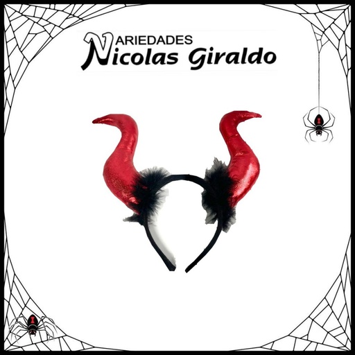 [25WJ-225] @Diadema halloween cachos diabla 