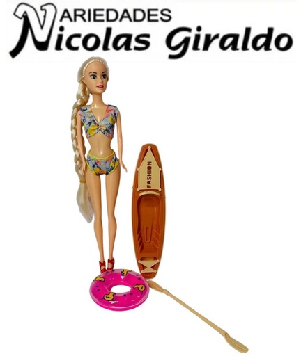 [CA8180] Muñeca fina en bolsa con accesirios  