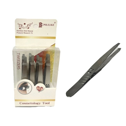 [B012X12] Depilador caja acetato plateado fino x12  