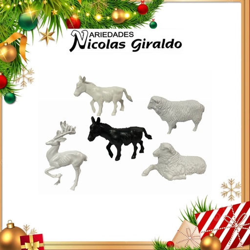 [ORQUI01] ANIMAL PLASTICO GRANDE SURTIDO X1 PQT X12