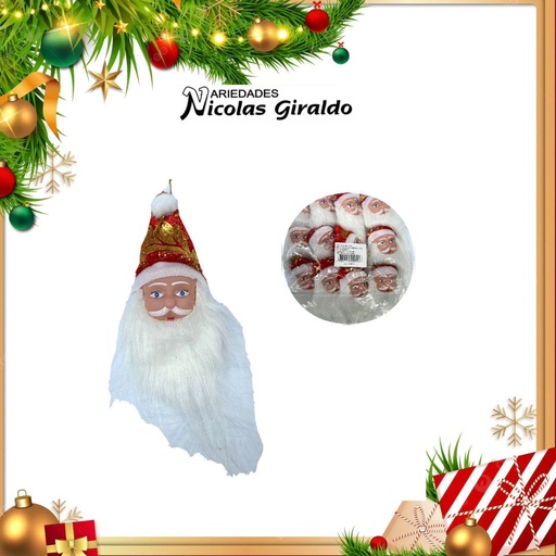 [A0390] @MUÑECO COUNTRY PEQUEÑO  PAPA NOEL BARBA PQT X12