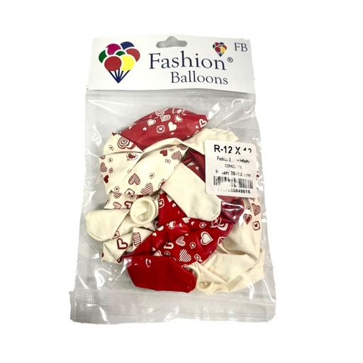[849616] Bomba fashion ballons estampada corazones r12x12  