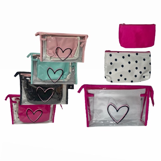 [DN3641] Cosmetiquera dama x3 