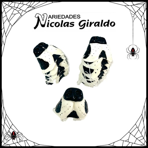 [H-301-N] Nariz halloween caucho perro PQT X12 