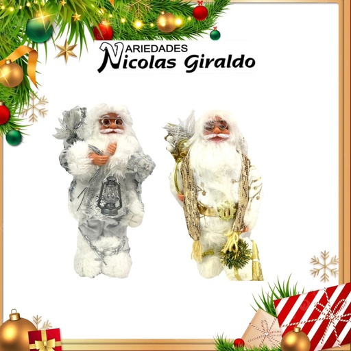 [A0442] @MUÑECO NAVIDAD PARADO 30CM 