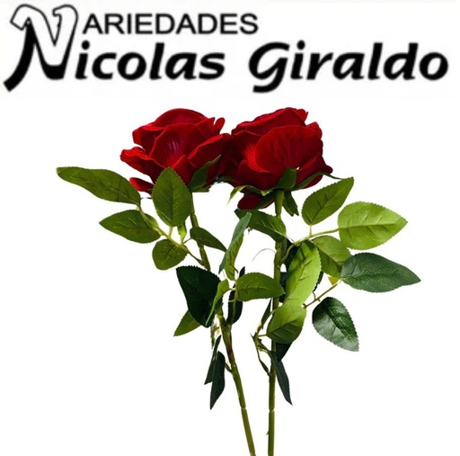 [SE10599] Flor artificial rosa x1 grande  