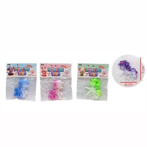 [PTF716] Squizzy mini unicornio en bolsa pqt x20