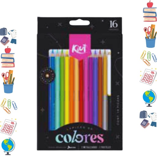 [576056] Color norma Kiut unipunta x16 caja negra