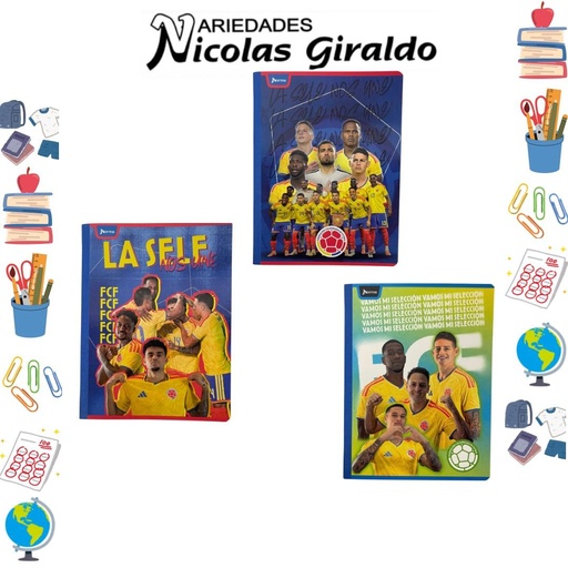 [576788] Cuaderno norma gama media seleccion colombia 100H cuadro