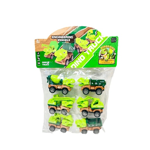 [CA4289] Carro dinosaurio pequeño x6