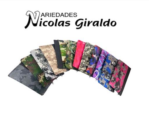 [TEX-095] Cartuchera economica 1 cierre paquete x12 