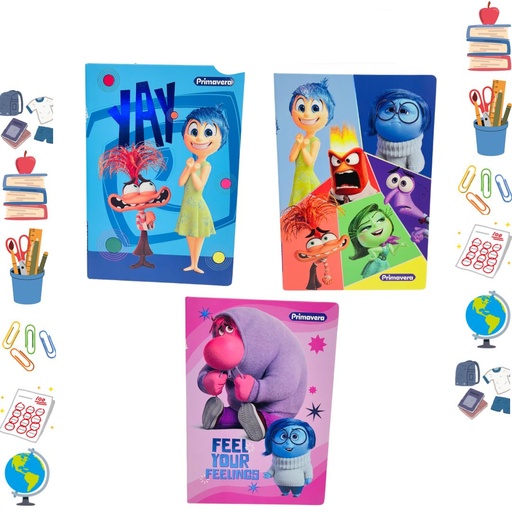 [P4296] Cuaderno cosido primavera pasta dura 100H raya intensamente