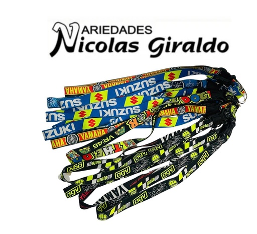 [TEX-506] Llavero cuello moto pqt x12